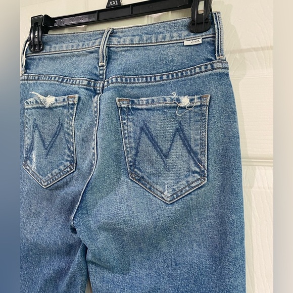 Mother The Insider Ankle Jeans in Bloom And Doom Medium Wash Size 24 Preppy - Picture 8 of 15